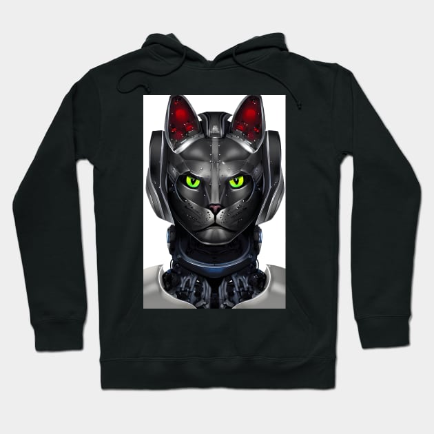 Robot Cat Hoodie by ArtisticCorner